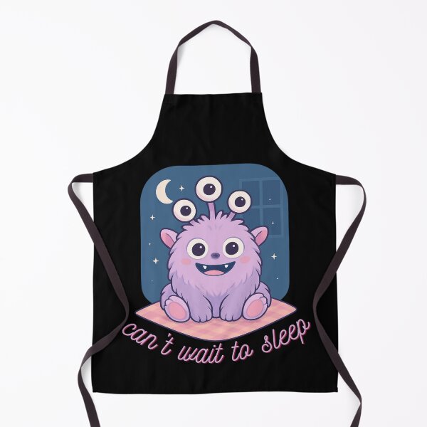 Item preview, Can’t Wait to Sleep – Cute Fluffy Monster with Many Eyes designed and sold by tellia-kallisto.