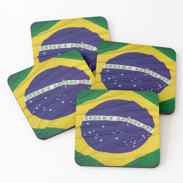 Item preview, Wavy Textured Brazilian Flag with Vintage Tone designed and sold by EsterFerrari.