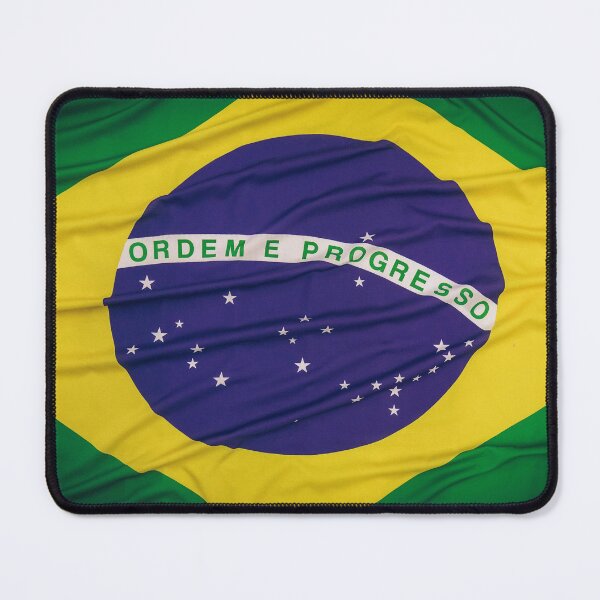 Item preview, Wavy Textured Brazilian Flag with Vintage Tone designed and sold by EsterFerrari.