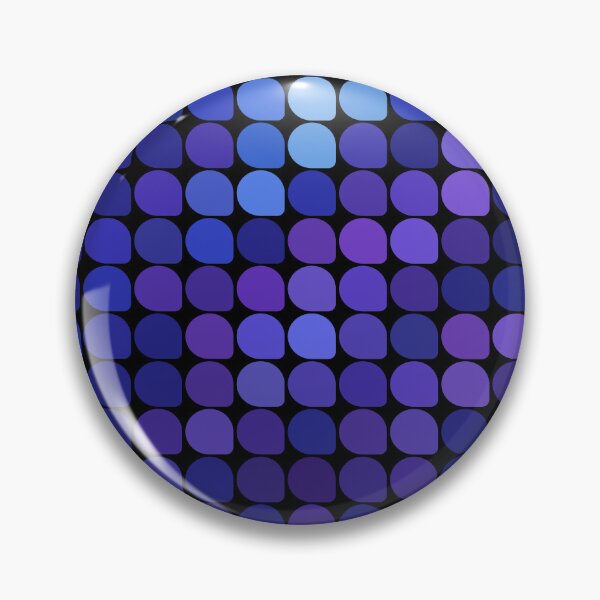 Item preview, Retro-Futuristic Digital Grid Print - Blue Tech Mosaic Art. designed and sold by KojourinArt.