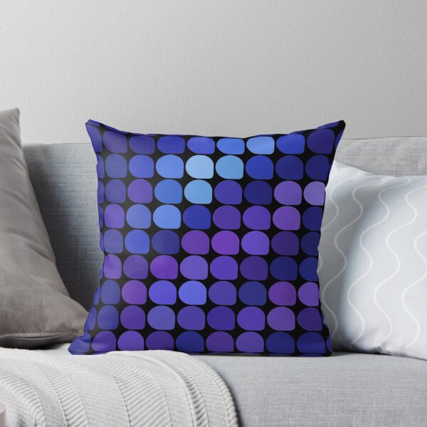 Item preview, Retro-Futuristic Digital Grid Print - Blue Tech Mosaic Art. designed and sold by KojourinArt.