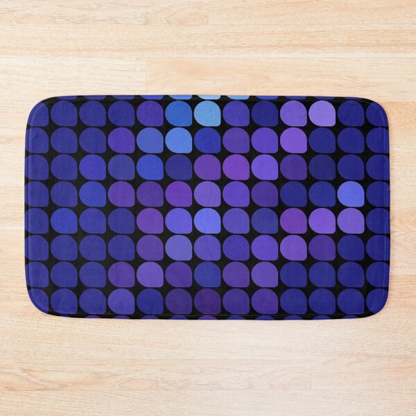 Item preview, Retro-Futuristic Digital Grid Print - Blue Tech Mosaic Art. designed and sold by KojourinArt.