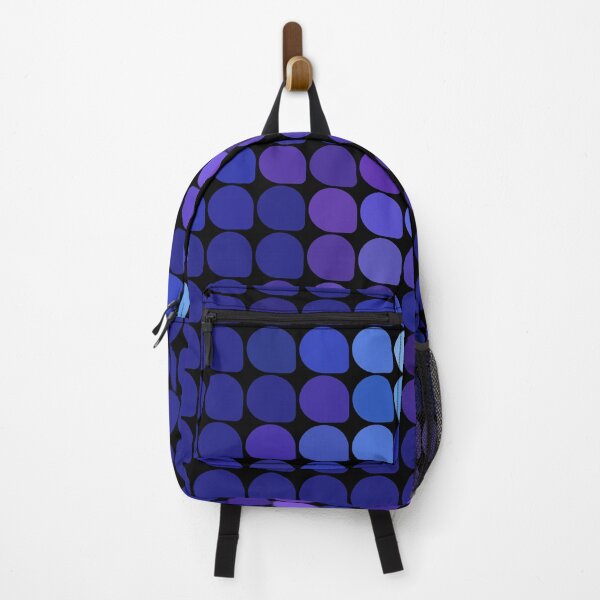 Item preview, Retro-Futuristic Digital Grid Print - Blue Tech Mosaic Art. designed and sold by KojourinArt.