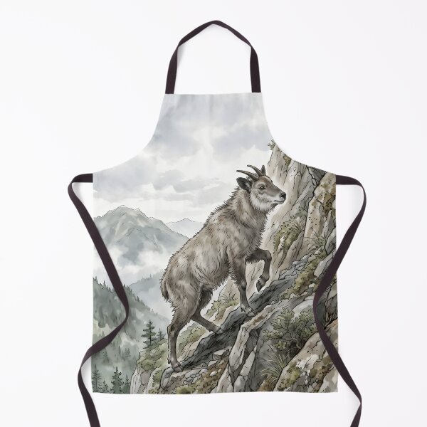 Item preview, Japanese Serow - Kamoshika Mountain Forest Wildlife designed and sold by RubisLeaf.