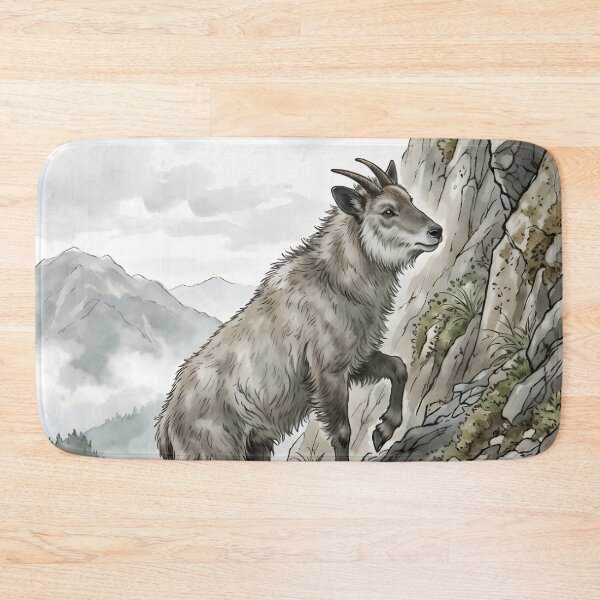 Item preview, Japanese Serow - Kamoshika Mountain Forest Wildlife designed and sold by RubisLeaf.
