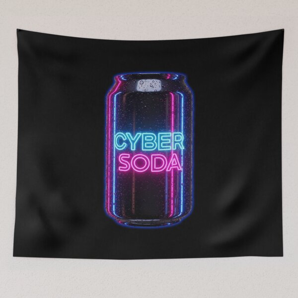 Item preview, Cyber Soda - Neon Retro Futurist Energy Drink designed and sold by powersunlight.