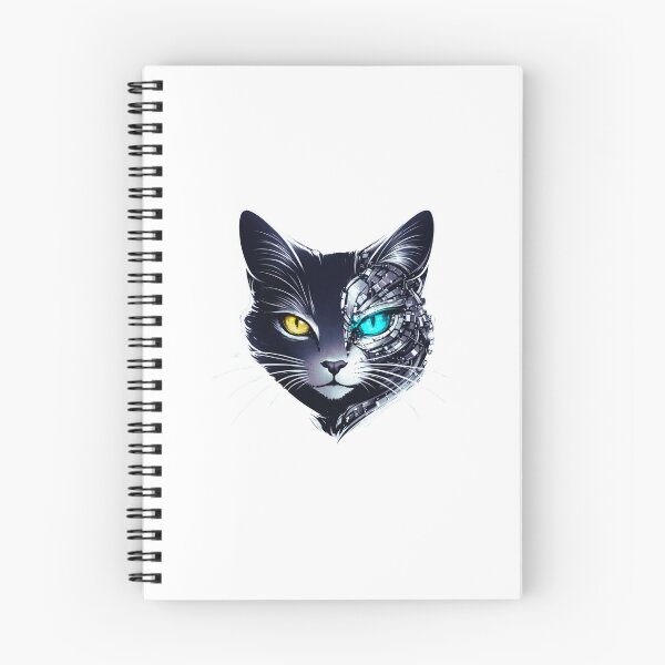 Item preview, Minimal Cyber Cat Face – Futuristic Glitch Neon Design designed and sold by UnglaublichGut.