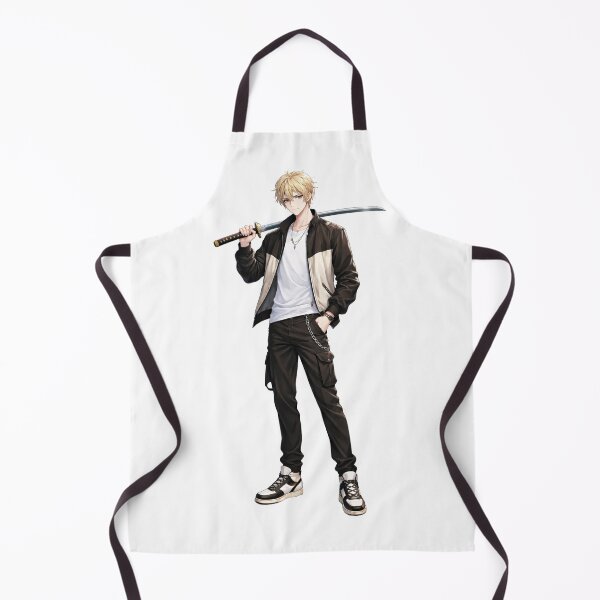 Item preview, anime guy with katana designed and sold by lilypadblue.