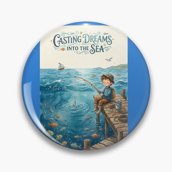 Item preview, Boy Fishing, Casting his dreams into the Sea designed and sold by TB-73.