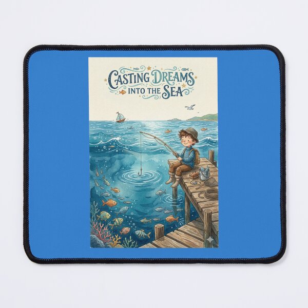 Item preview, Boy Fishing, Casting his dreams into the Sea designed and sold by TB-73.