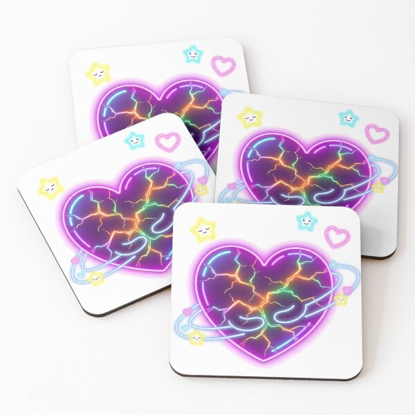 Item preview, Neon Broken Heart Synthwave Aesthetic designed and sold by LMDIGITAL6.