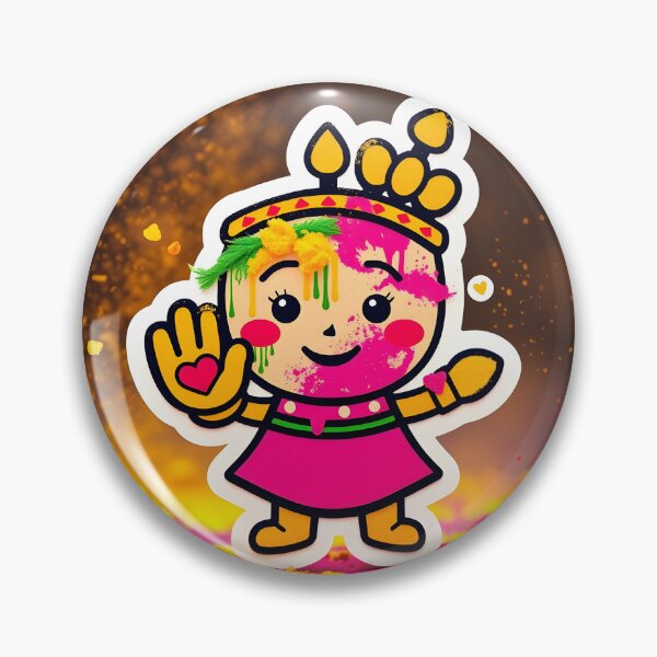 Item preview, Holi Crown Celebration Sticker designed and sold by Teewave-Ashish.