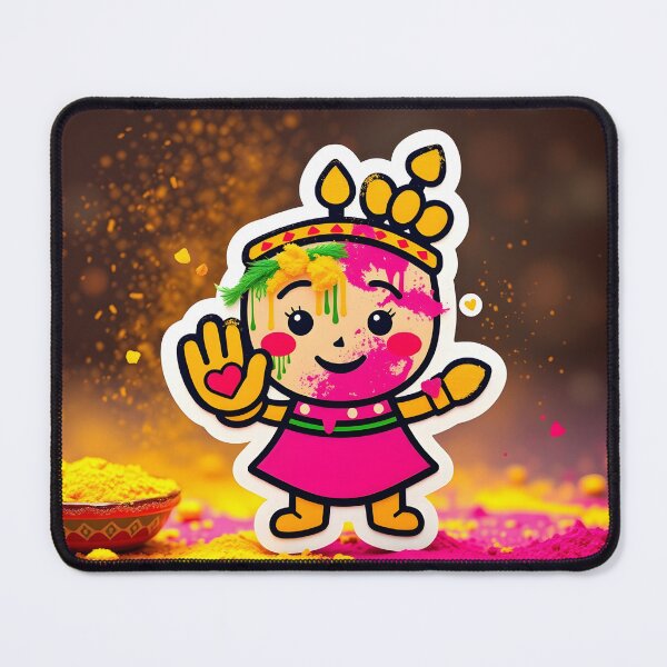 Item preview, Holi Crown Celebration Sticker designed and sold by Teewave-Ashish.