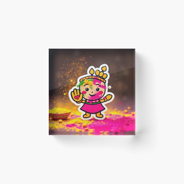 Item preview, Holi Crown Celebration Sticker designed and sold by Teewave-Ashish.