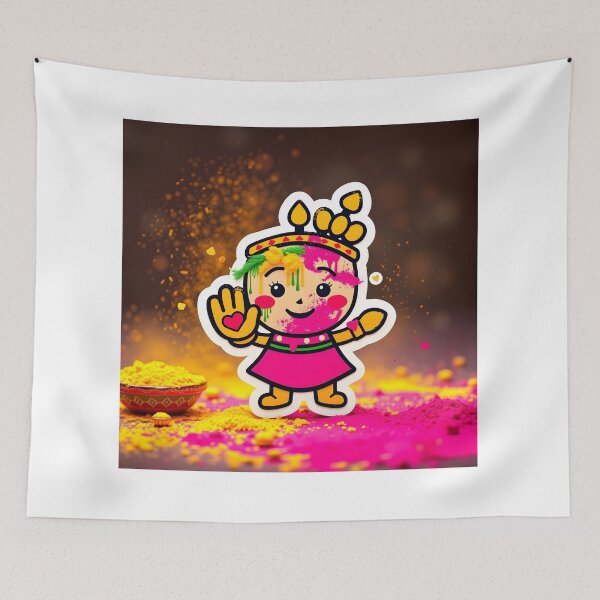 Item preview, Holi Crown Celebration Sticker designed and sold by Teewave-Ashish.