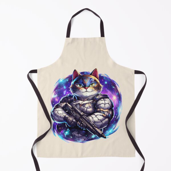 Item preview, Buff Space Cat Mercenary | Funny Muscular Cat Gamer Meme | Space Warrior Animal Sticker designed and sold by VectorJoy.