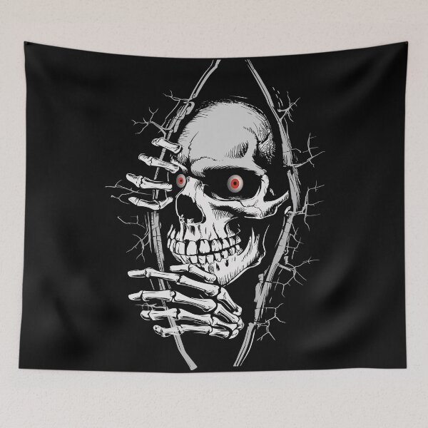 Item preview, A Peeking Skull by Tjays on a Fun designed and sold by TJays.