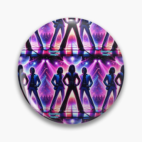 Item preview, Bee Gees Neon Disco Fever – Retro 70s Night Groove Energy designed and sold by SHOCAMPOS DESIGNS .