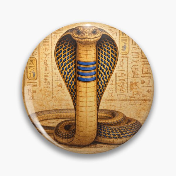 Item preview, Egyptian Cobra – Cleopatra Guardian, Gold Snake Art, Ancient Egypt Symbol, Mystical Wall Art designed and sold by TatjanaMDesign.