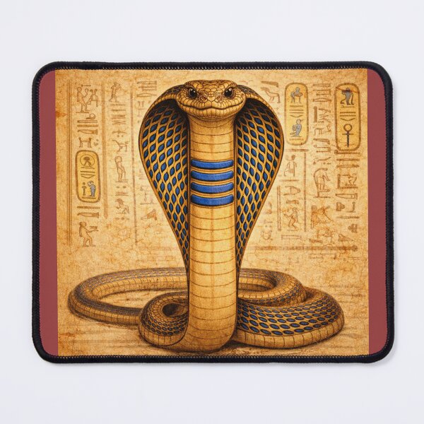 Item preview, Egyptian Cobra – Cleopatra Guardian, Gold Snake Art, Ancient Egypt Symbol, Mystical Wall Art designed and sold by TatjanaMDesign.