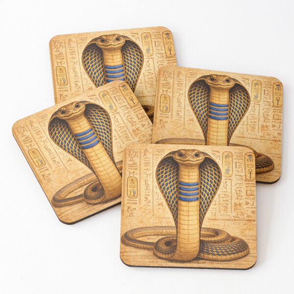 Item preview, Egyptian Cobra – Cleopatra Guardian, Gold Snake Art, Ancient Egypt Symbol, Mystical Wall Art designed and sold by TatjanaMDesign.