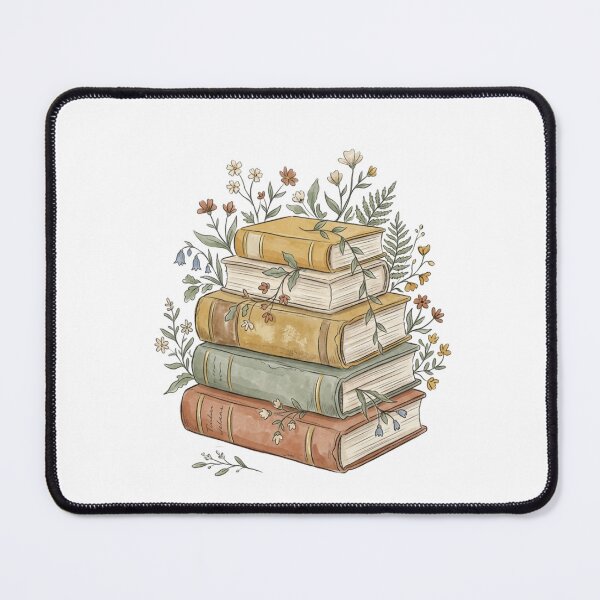 Item preview, Cottagecore Books & Wildflowers designed and sold by SOUFIANE1991.