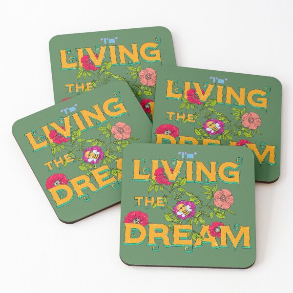 Item preview, I'm Living The Dream Positive Quote designed and sold by Lovemountain.