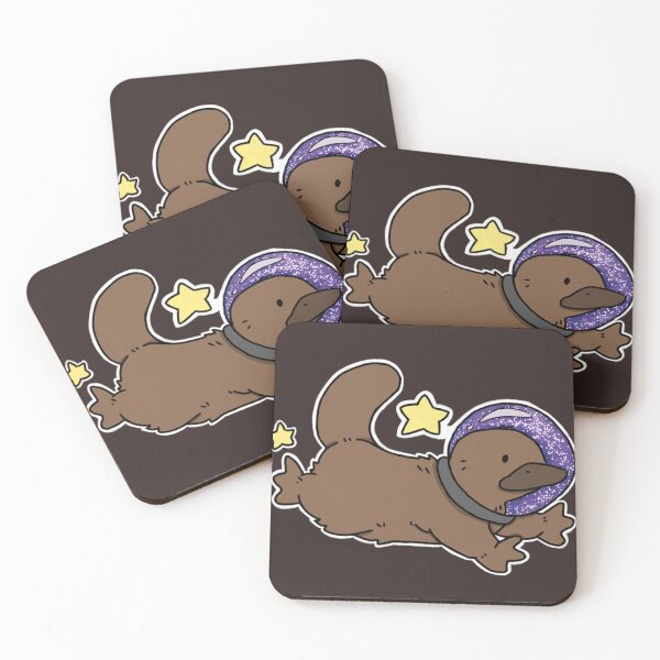 Item preview, Platypus astronaut  designed and sold by DreamersGalaxy.