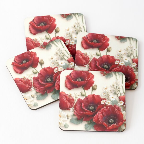 Item preview, Traditional Crimson Remembrance Poppy Meadow designed and sold by Nine Lives Studio.