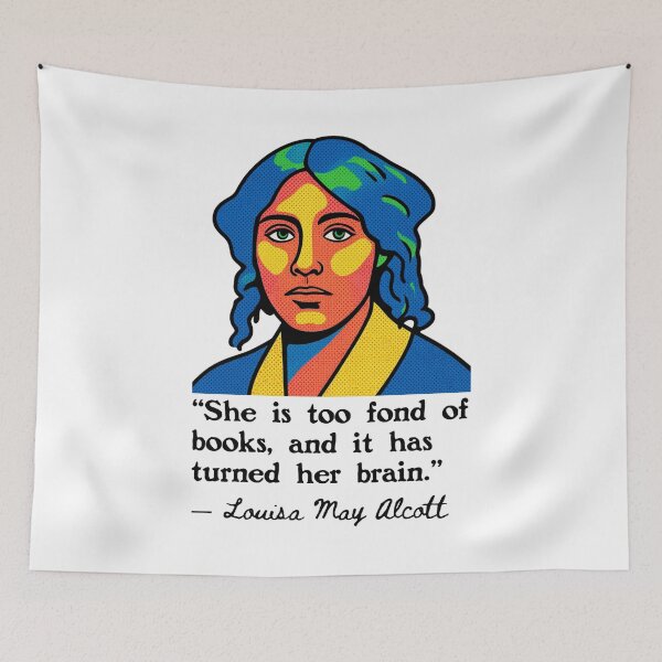 Item preview, Louisa May Alcott Portrait and Quote designed and sold by Unhinged Heather.