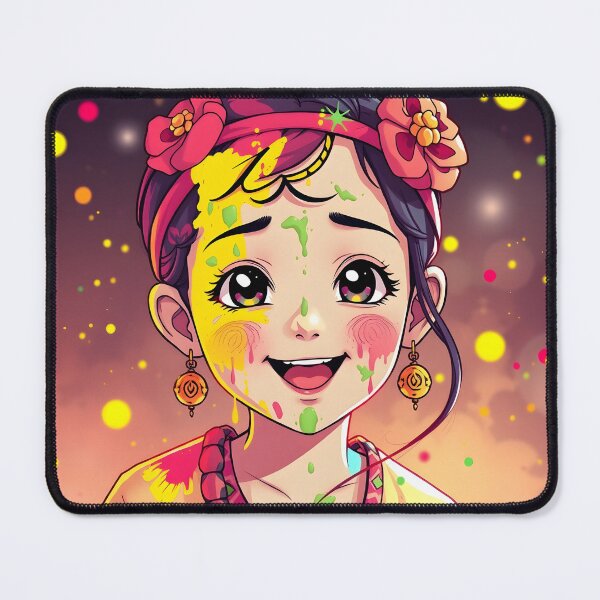 Item preview, Holi Anime Girl Sticker designed and sold by Teewave-Ashish.