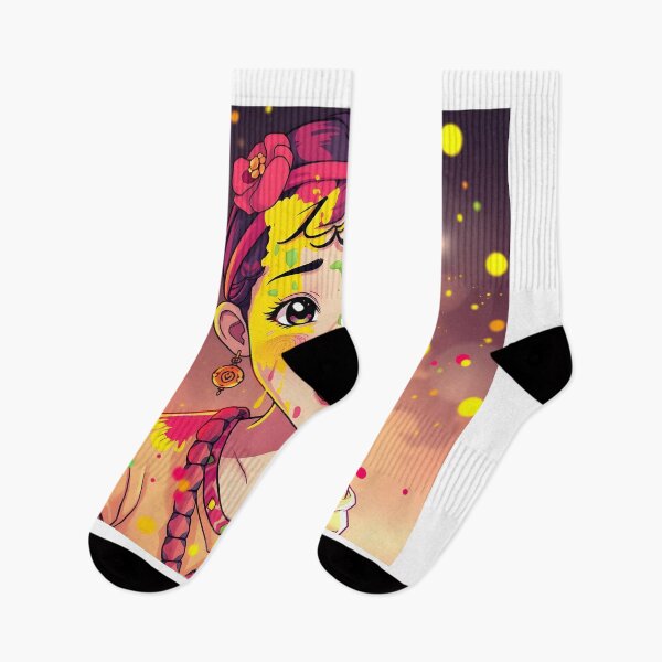 Item preview, Holi Anime Girl Sticker designed and sold by Teewave-Ashish.