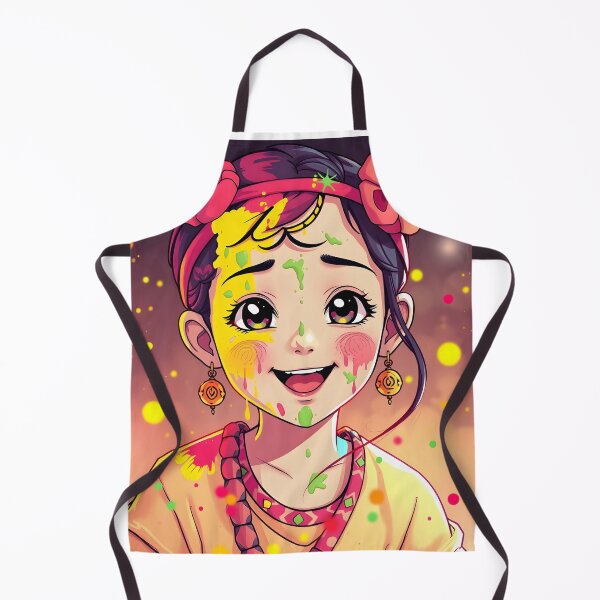 Item preview, Holi Anime Girl Sticker designed and sold by Teewave-Ashish.