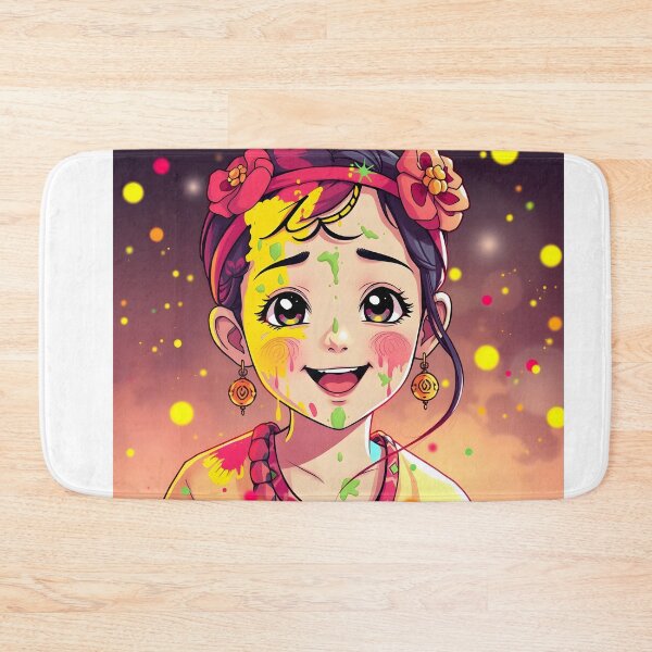 Item preview, Holi Anime Girl Sticker designed and sold by Teewave-Ashish.