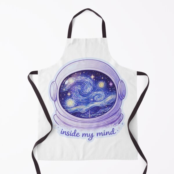 Item preview, Inside My Mind – Astronaut Helmet Galaxy Reflection Aesthetic Sticker designed and sold by Nubesss.