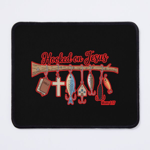 Item preview, Hooked On Jesus Christian Faith Fishing designed and sold by WoodburyLake.