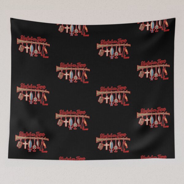Item preview, Hooked On Jesus Christian Faith Fishing  designed and sold by WoodburyLake.