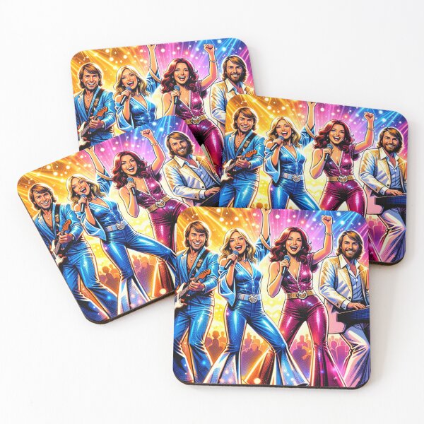 Item preview, ABBA Dancing Lights – Neon Retro Pop Disco Energy designed and sold by SHOCAMPOS DESIGNS .