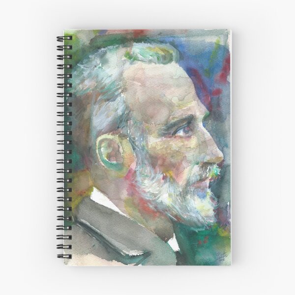 Item preview, PIERRE CURIE - watercolor portrait designed and sold by lautir.
