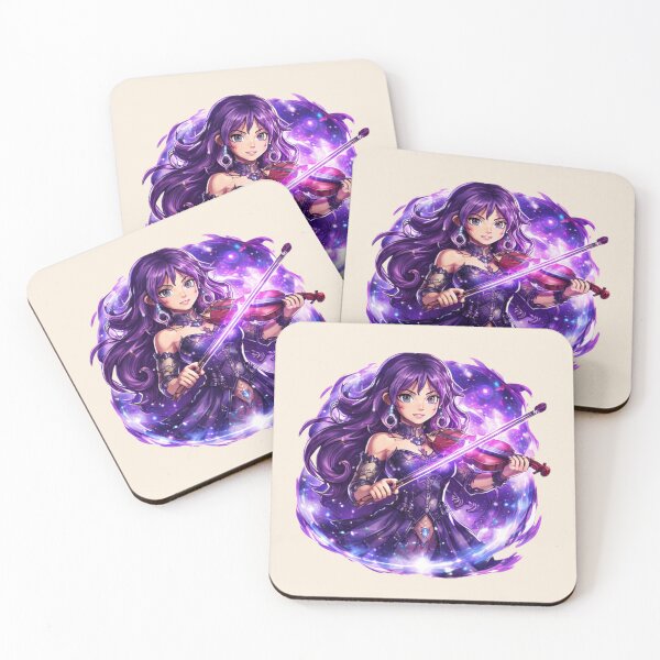 Item preview, Mysterious Violin Witch Assassin | Dark Elegant Space Mage Character | Anime Style Gaming Aesthetic designed and sold by VectorJoy.