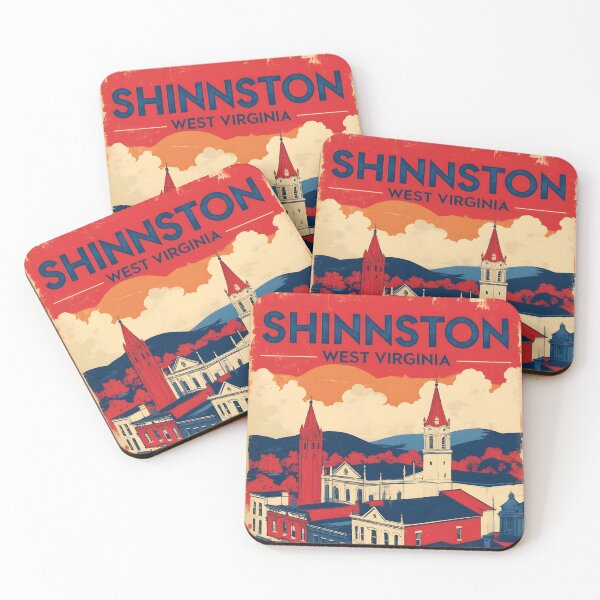 Item preview, Shinnston West Virginia 1950s USA Vintage Travel Tourism designed and sold by TravelersGems.