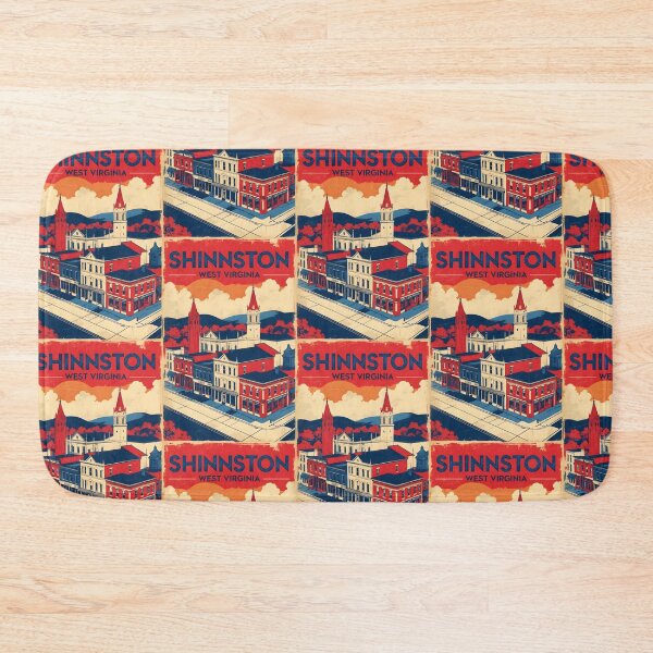 Item preview, Shinnston West Virginia 1950s USA Vintage Travel Tourism designed and sold by TravelersGems.