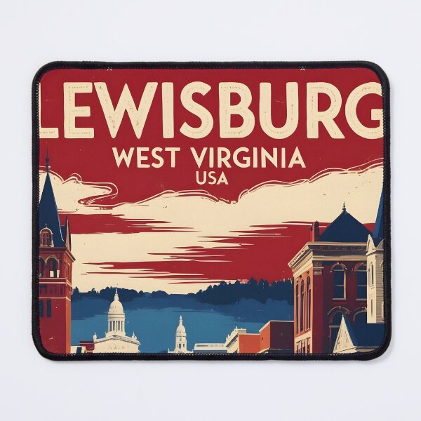 Item preview, Lewisburg West Virginia 1950s USA Vintage Travel Tourism designed and sold by TravelersGems.