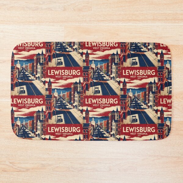 Item preview, Lewisburg West Virginia 1950s USA Vintage Travel Tourism designed and sold by TravelersGems.