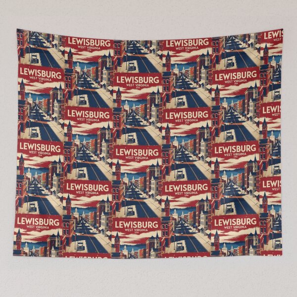 Item preview, Lewisburg West Virginia 1950s USA Vintage Travel Tourism designed and sold by TravelersGems.