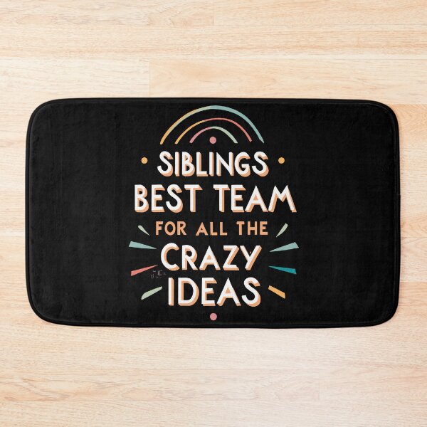 Item preview, Siblings Best Team for All the Crazy Ideas Retro Family Humor Design designed and sold by CyfroweMysli.
