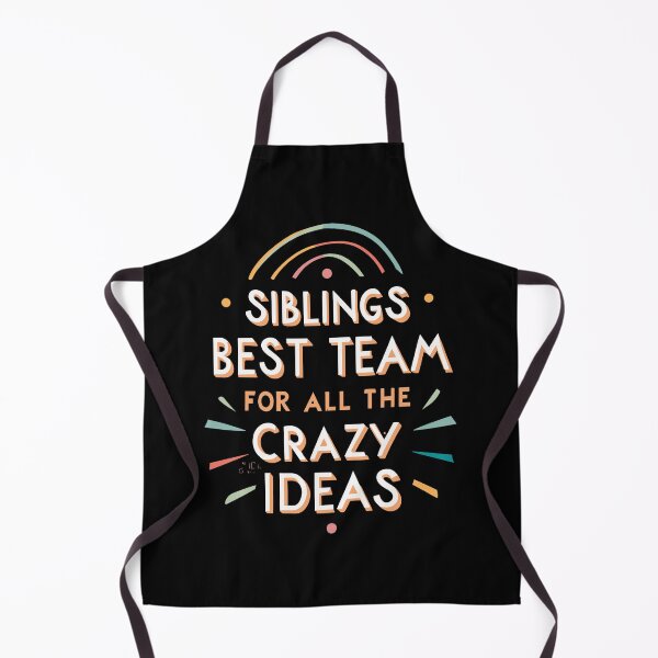 Item preview, Siblings Best Team for All the Crazy Ideas Retro Family Humor Design designed and sold by CyfroweMysli.