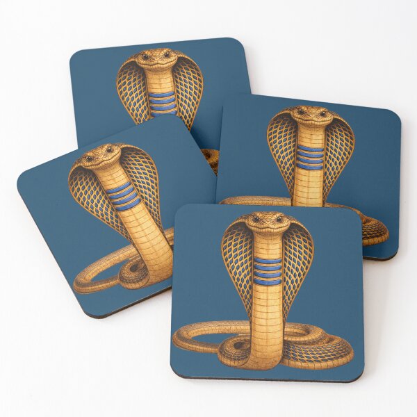 Item preview, Egyptian Cobra Minimal Design, Gold Snake Graphic, Cleopatra Symbol, Mystical Snake Illustration designed and sold by TatjanaMDesign.