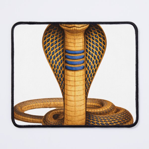 Item preview, Egyptian Cobra Minimal Design, Gold Snake Graphic, Cleopatra Symbol, Mystical Snake Illustration designed and sold by TatjanaMDesign.