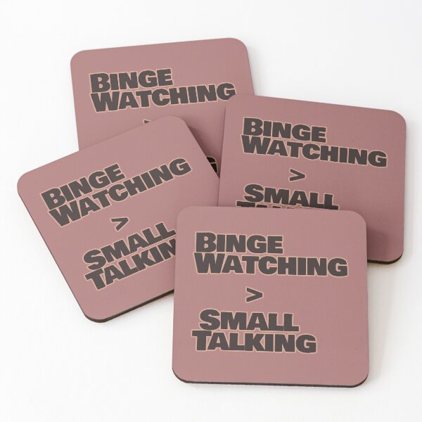 Item preview, Binge watching > small talking designed and sold by hhells.